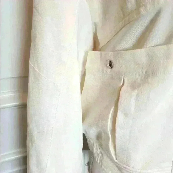 BlankNyc Jacket Large WhyCotton Short Relaxed Fit Women Zip Up - Picture 4 of 8